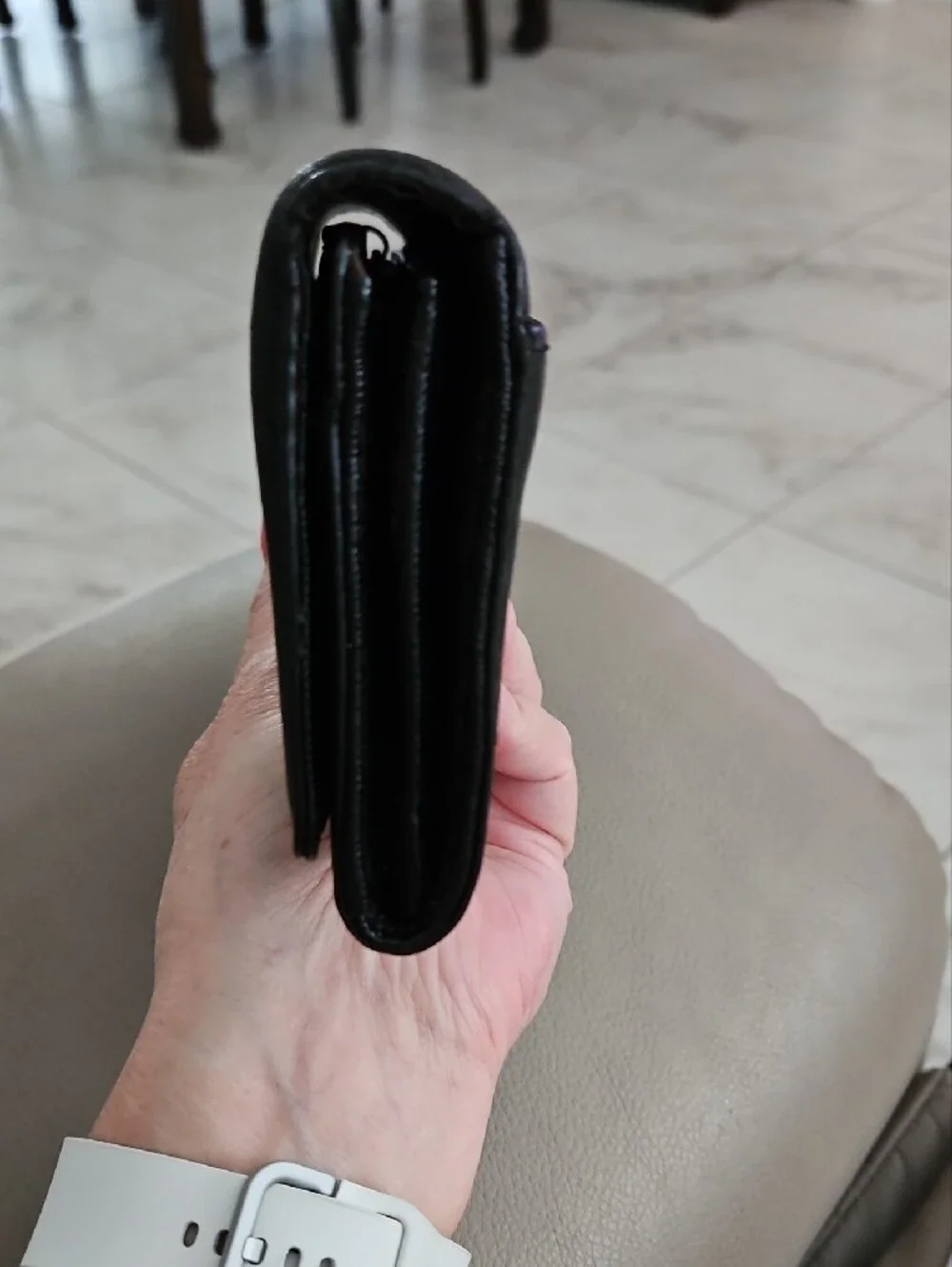 Michael Kors Black Leather Logo Wallet
